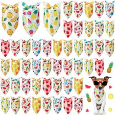 50 Pcs Fruit Dog Bandanas Bulk for Dogs Soft Bibs Adjustable Triangle pet Ban...