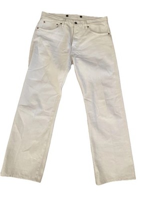 Peppino Peppino Off White  Denim Jeans Sz 2 Type 18 Regular Cotton Made Italy
