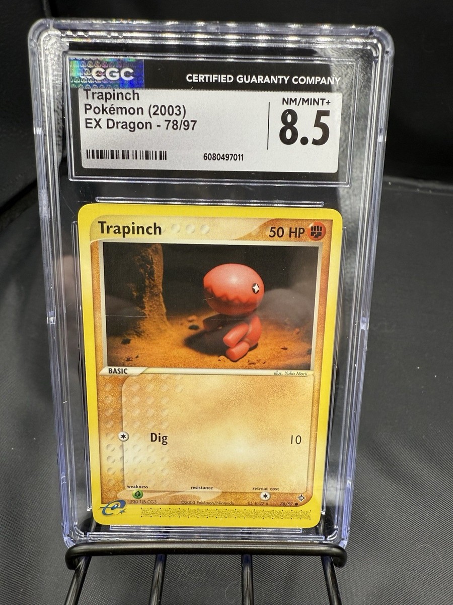 Pokémon Trapinch EX Dragon CGC 8.5 Graded Card 78/97 2003 English