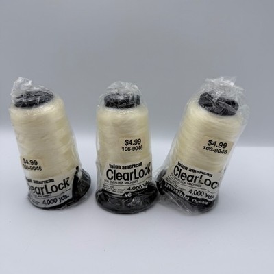 Talon American ClearLock Invisible Thread 4000 Yds 3 Cones Nylon Overlock 6150