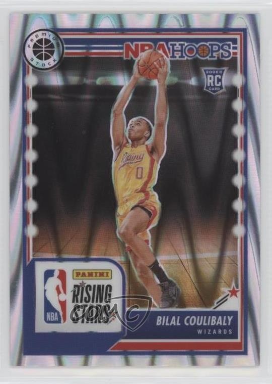 2023 NBA Hoops Premium Stock Rising Stars Seismic Prizm Bilal Coulibaly #287 qf6