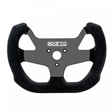 Sparco F10a Suede Black Steering Wheel For Automotive Enthusiasts