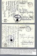 2 Feldpostkarten aus der Psychiatrische Beobachtungsstation Waffen-SS (TT02131)