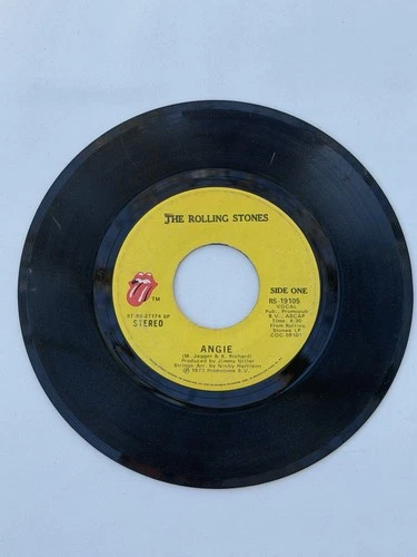The Rolling Stones  Angie / Silver Train 45 RPM ~1973 Atlantic Records RS-19105