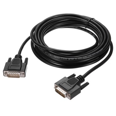 DB15 Serial Cable, 28AWG Aluminium Foil Shielded DB15 Male to Male, 16.4 ft