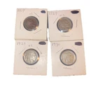 Buffalo Nickel lot Of 4 Coins 1917,1927,1929,1930 Old Coin Lot DATES SHOWING
