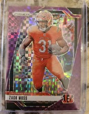 2024 Panini Prizm #56 Zach Moss Purple Prizm 14/49 Cincinnati Bengals