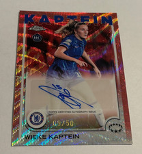 2024-25 Topps Chrome UEFA Rose Gold Wave Auto Wieke Kaptein SSP # 50 RC Chelsea
