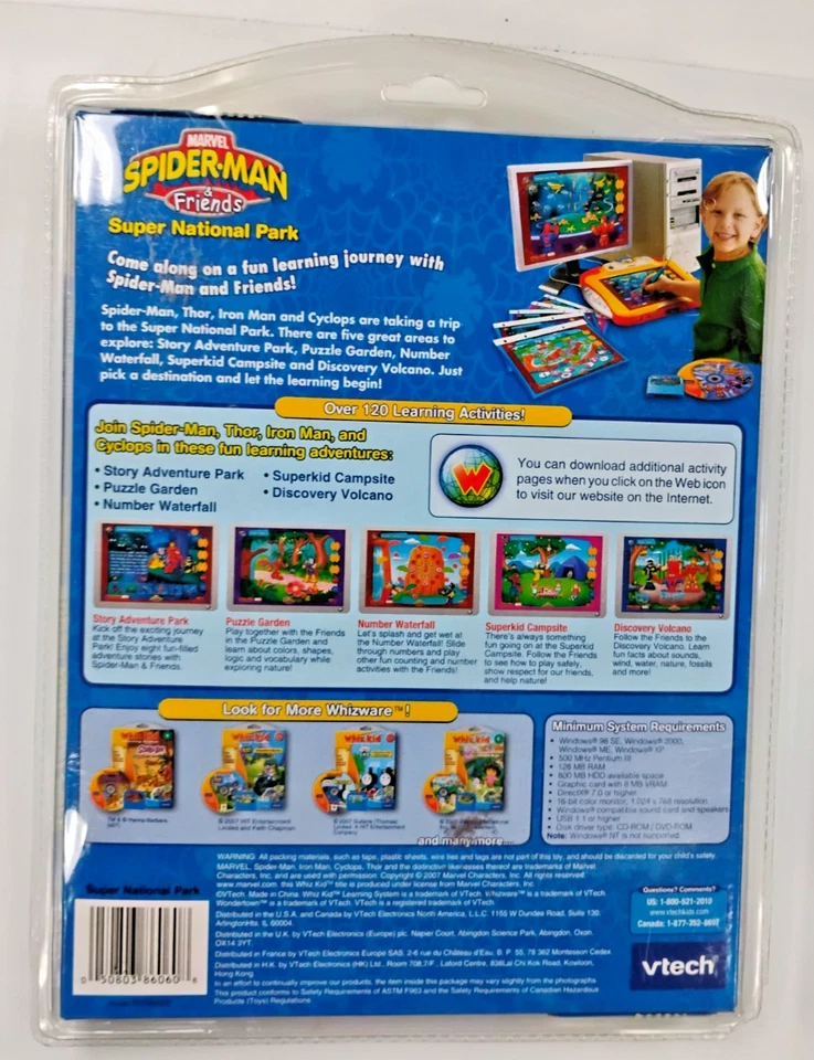 LOT OF 3 V TECH WHIZ KID LEARNING BOB THE BUILDER SPIDER-MAN & FRIENDS & SCOOBY - Image 3 of 4