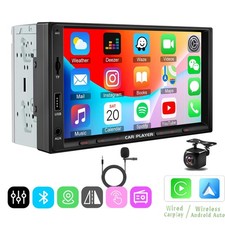 7" Double Din Car Radio Palyer Apple/Andriod Carplay GPS Car Stereo Touch Screen