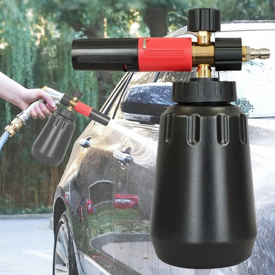 #ad 1 4quot; Snow Foam Pressure Washer Gun Car Wash Soap Lance Cannon Spray Jet Bottle $22.99