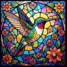 Hummingbirds Diamond Painting Kits for Adults, 5D DIY Diamond Art Kits for