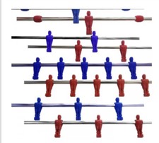 KIT COMPLETO riparazione calcio balilla universale Aste Uscenti + altri ricambi