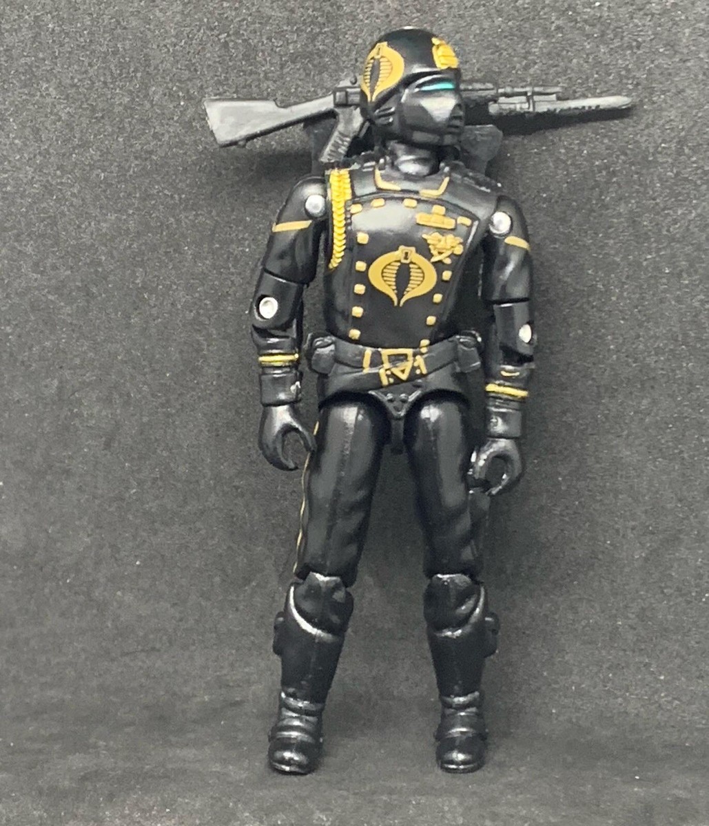 New Gi Joe Black Major Cobra Gold Leader Black Ops Guard Limited