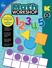 Carson-Dellosa Math Workshop Resource Book Grade, K - Paperback - ACCEPTABLE