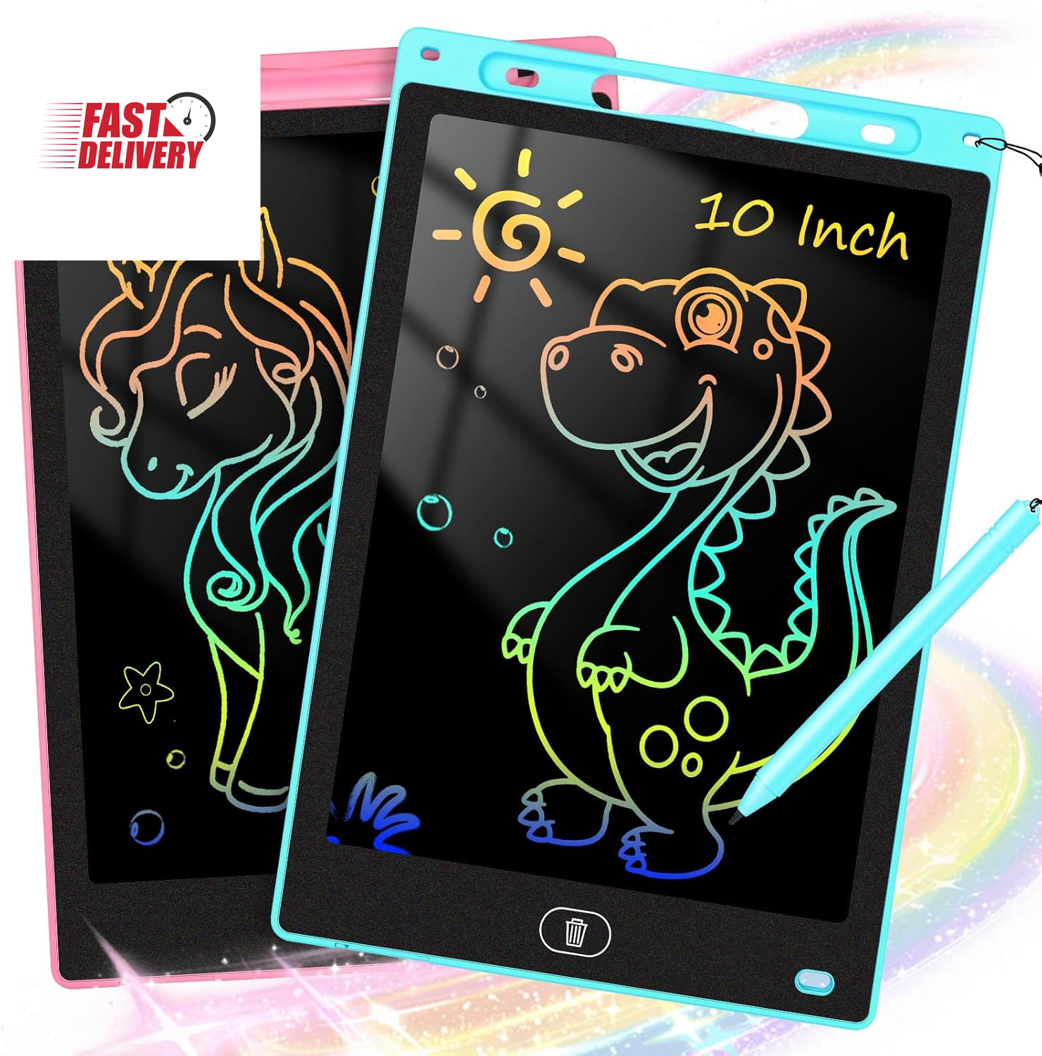 2 Pack 10 Inch LCD Writing Tablet for Kids - Preschool Drawing Tablet Toys & Tod