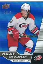  2015-16 Upper Deck Overtime Next in Line Blue Rainbow #NL-28 Brock McGinn 8/25