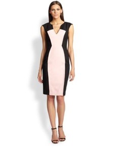 pale pink sheath dress
