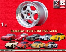 1 cerchio Porsche Speedline 10x18 ET61 944 turbo 993 turbo 996 turbo 981 982 987