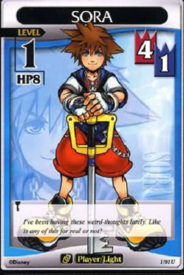 Sora Lv1 (U #1/91 - Base Set) Disney Kingdom Hearts TCG English