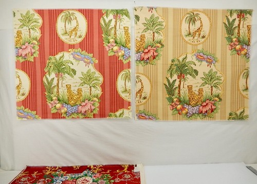 15 Piece Lot of Various Designer PRINTED Fabric Samples-Remnants. See Photos - Picture 9 of 17