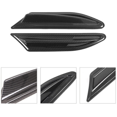 Pincuttee Car Fender Side Vents Sticker,Fender Decorative Stickers,Vent Air Wing Cover Trim Accessories,Auto Exterior Accessories(2PC,Carbon Fiber) In | Whizz Fender Trim - Foto 4