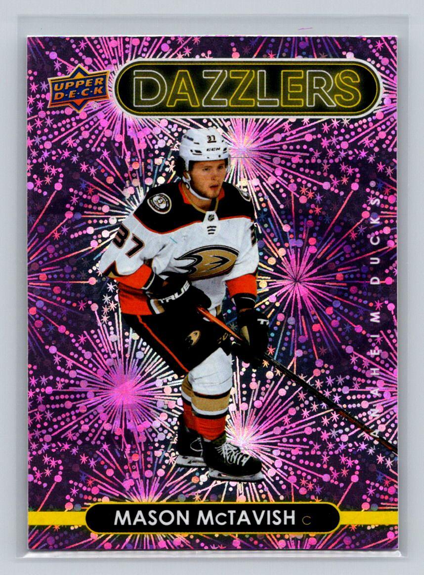 2021-22 Upper Deck S2 #DZ-51 Mason McTavish -Dazzlers Pink-Anaheim Ducks