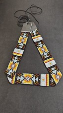 Beaded Hat Band Geometric Southwestern Pattern Cowboy Rode Handmade hatband
