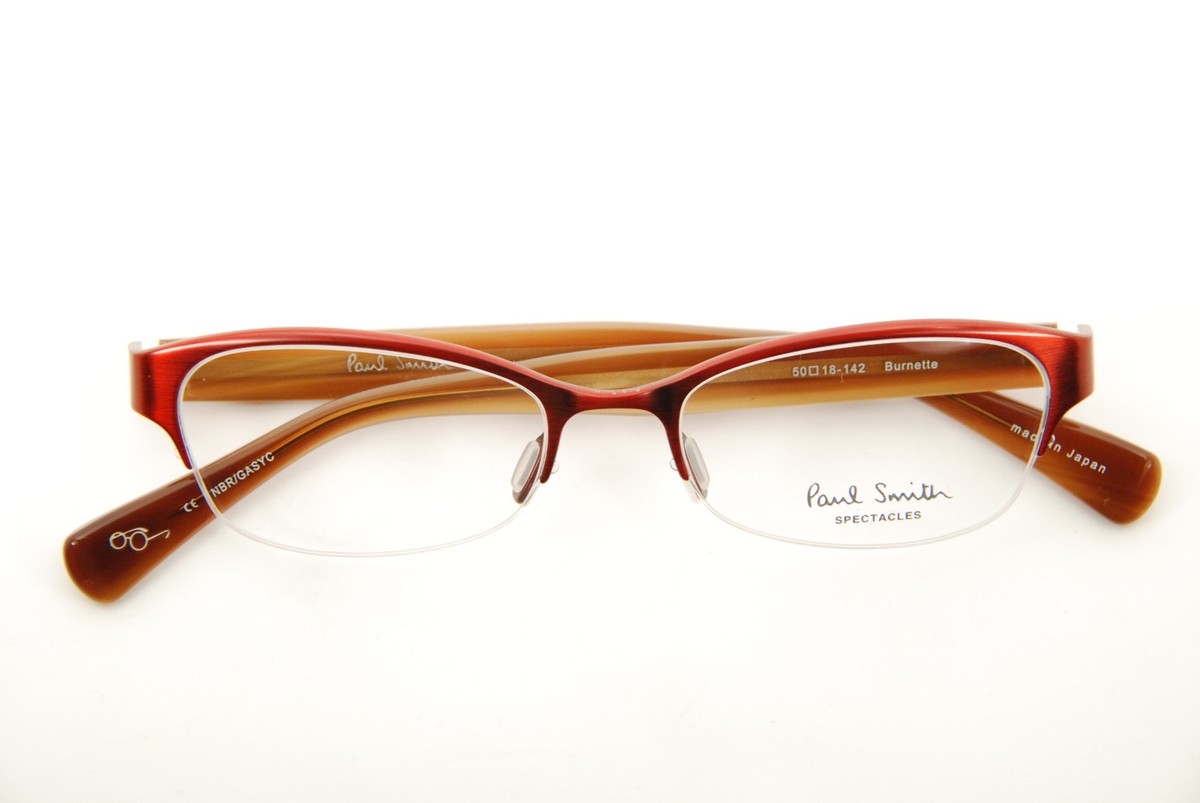 Paul Smith London Women’s Burnette Eyeglasses Frame with/Case Rare Authentic Paul Smith Burnette NBR/GASYC 50mm Red Frames  main image 4