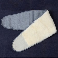 High Quality Natural Wool Belt White Warm Fur Cashmere Autumn Winter Keep Warm