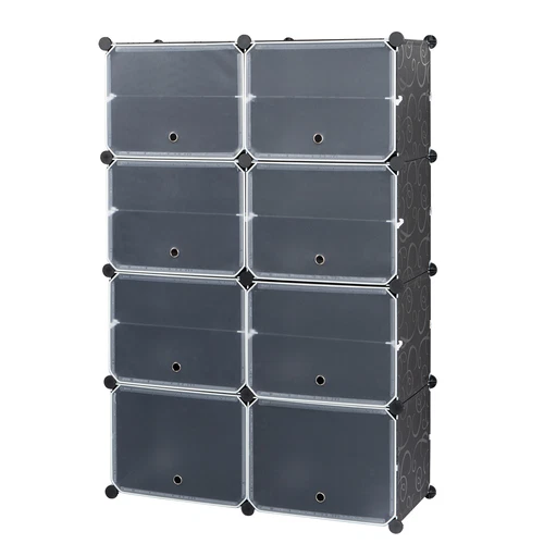 Hot Sale 7-Tier 28Pair Shoe Rack Organizer 14Grids Tower Shelf Storage Cabinet - Picture 7 of 8