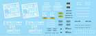 <!--F#f_0-->HO Scale - DTSL 86' Auto parts Box Car - White Logo Decal Set<!--F/-->
