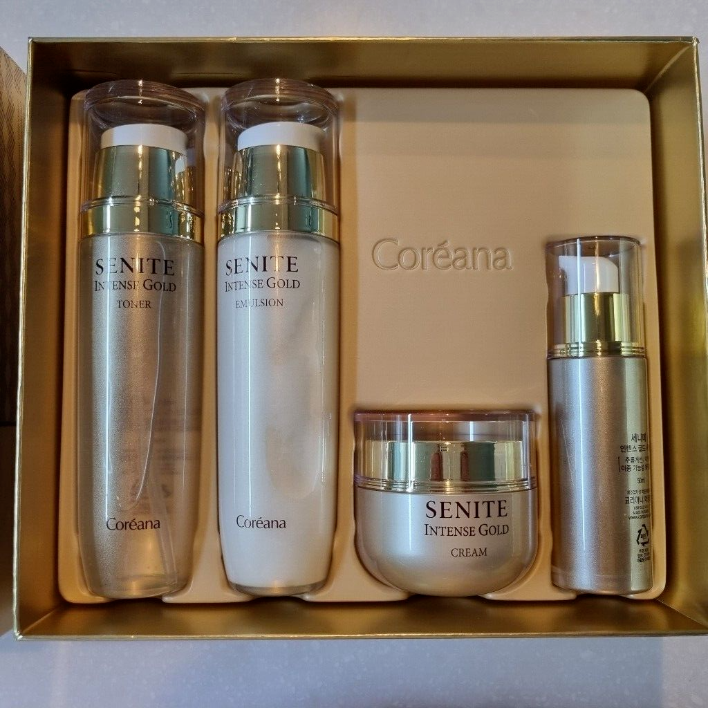 Coreana Senite Intense Gold 4pcs Special Anti aging set Peptide