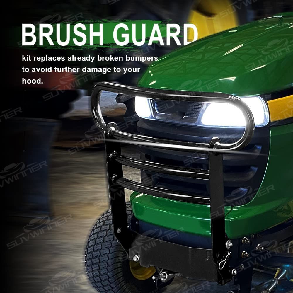 Brush Guard Bumper Kit For John Deere Tractors X300 X500 Lawn Tractors
