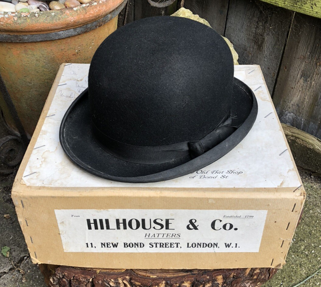 London Classic Derby Hat Vintage DERBY Hat BOWLER Top Cap Made In