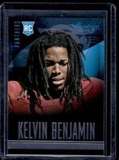 Kelvin Benjamin 2014 Panini Prestige Blue Prizm RC #257 Panthers Rookie Card