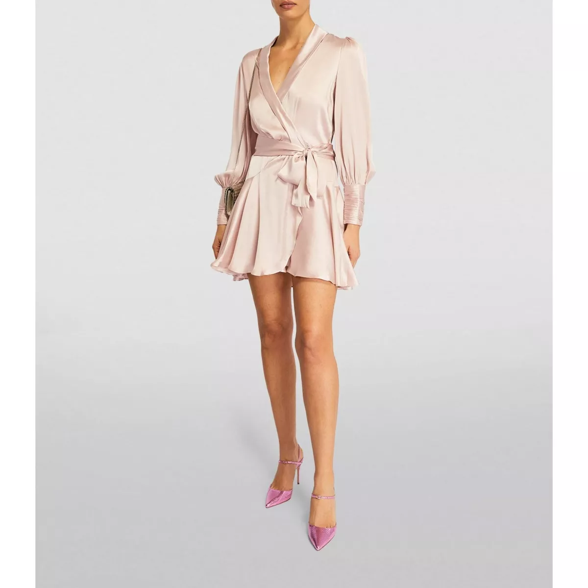 Zimmermann silk top wrap mini dress