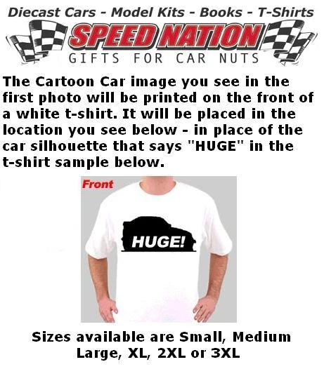 Dodge Neon ACR Racing Red Cartoon T-shirt scca plymouth sport in Sizes S-3XL - Image 2 of 2
