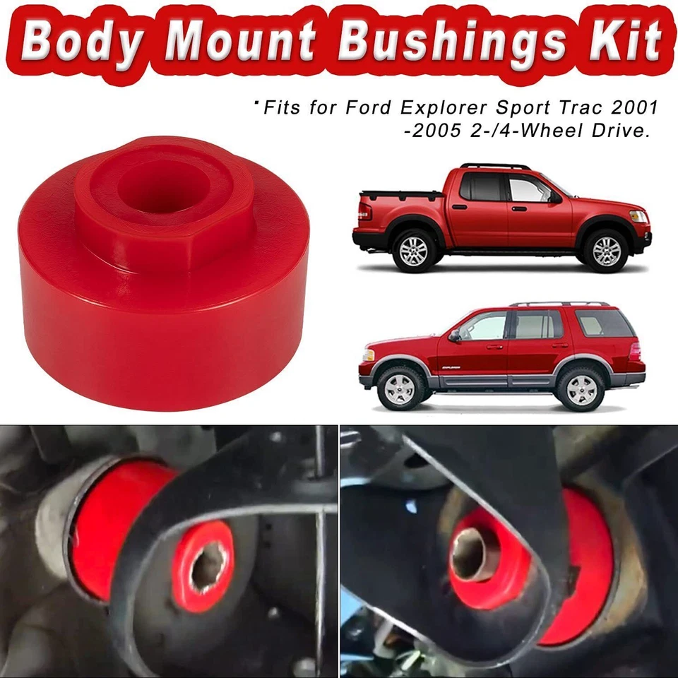 Kit de bujes de montaje de carrocería 6-116 para Ford Explorer Sport Trac 2001-2005 2x2 y 4x4 Foto 3 de 4
