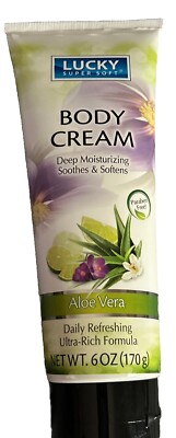 Lucky Super Soft Body Cream,Ultra-Rich Formula with Aloe Vera - Sealed