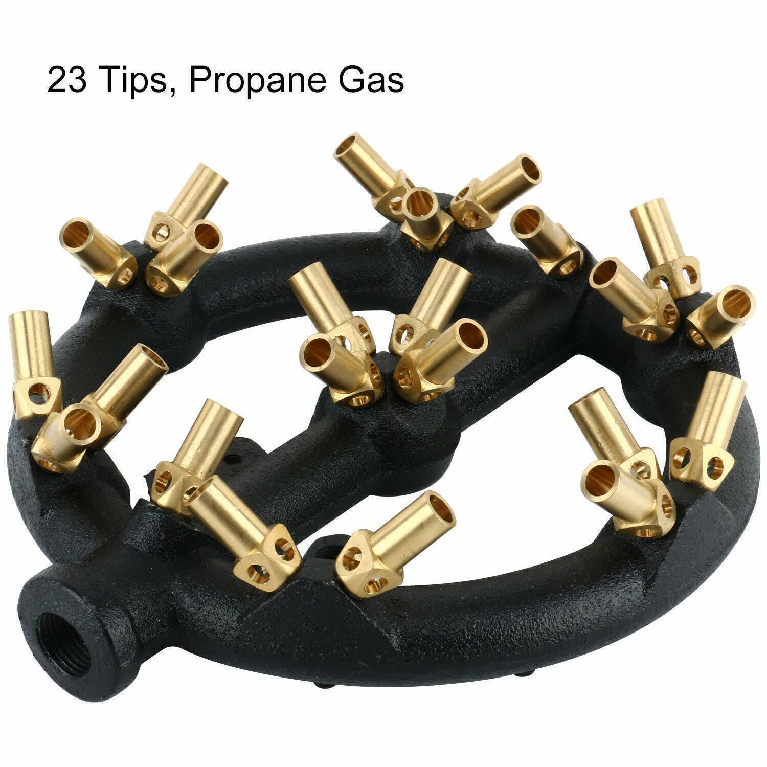 Homend 23 Brass Tips Propane Gas Jet Burner Round Nozzle 1/2" Up to