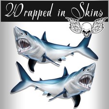 Mako Shark Decals Fish Stickers Tackle Box RV Truck Trailer AFP-0041