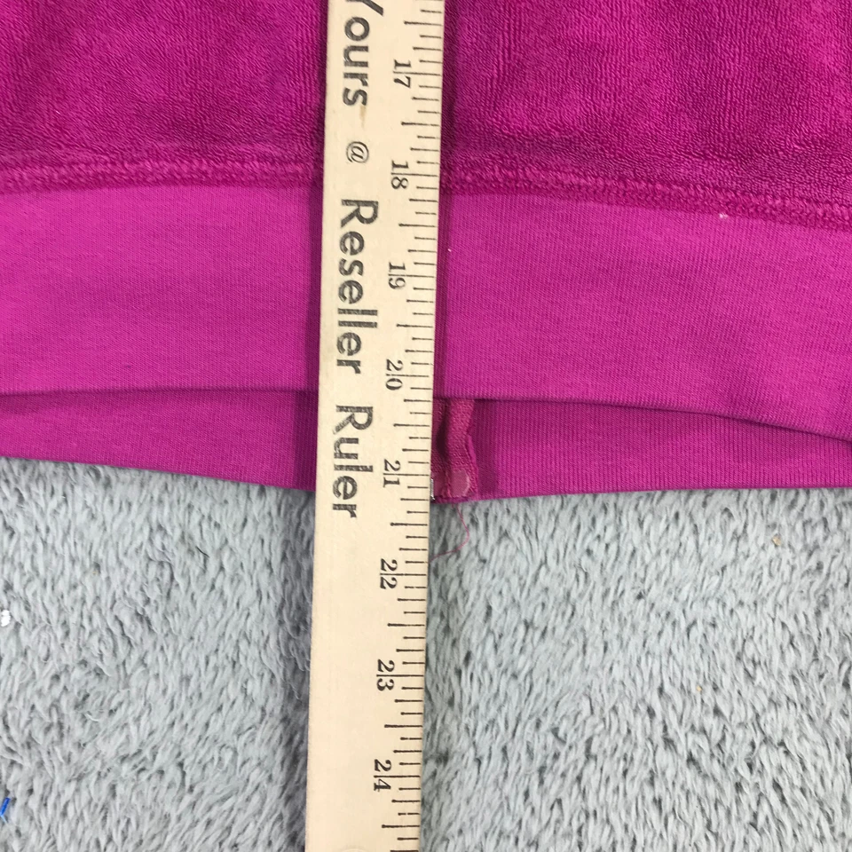 Suéter Juicy Couture Mujer Pequeña Sudadera con Capucha Cremallera Completa Sudadera Terry Rosa EE. UU. Foto 4 de 4