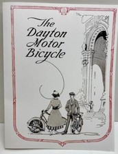 1917 DAYTON MOTOR wheel BICYCLE brochure antique CATALOG copy vintage motorcycle