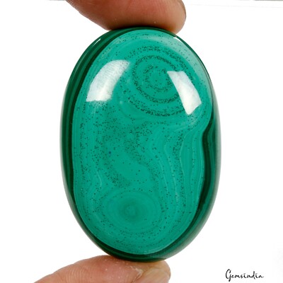 169 Cts Natürlich Künstlerisch Grün Malachit Oval Cabochon Unbehandelt Lose