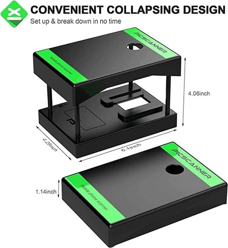 Rybozen 35mm Negative and Slide Scanner,Portable Foldable Scanner with LED Light - Picture 2 of 6