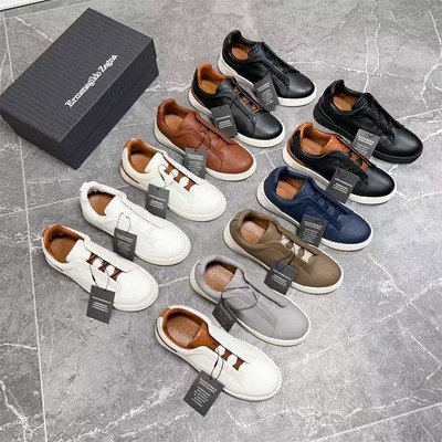 New Zegna TRIPLE STITCTriple Stitch Men'slow Cut Sports Casual Shoes