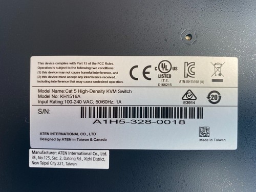 Aten Altusen KH1516A-A9-A 16 Port CAT5 High Density KVM Switch with kit - 第 6/9 張圖片