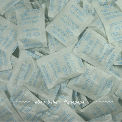 100 Packets 2 Gram Silica Gel Desiccant Non Toxic Moisture Absorber Ship from US - Picture 1 of 1