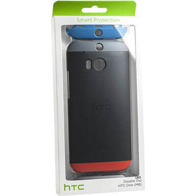 HTC One M8 Custodia Rigida Doppia Immersione HC C940 Originale Blu